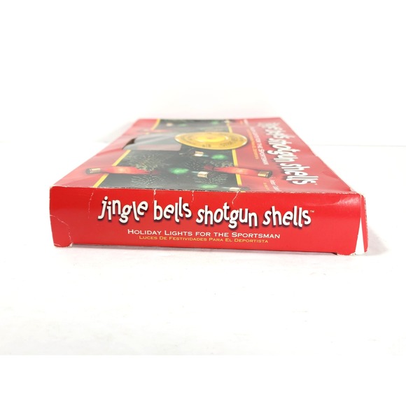 Christmas Ornaments Jingle Bells Shotgun Shells Lights Red Green 10-Lights 8 ft. - Picture 14 of 16